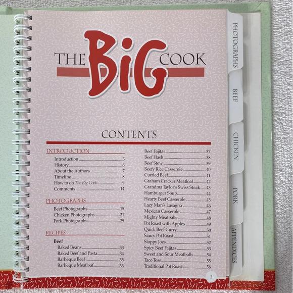 The Big Cook Hard Cover Cook Book Prepare 200 Meals In  One Day - Picture 8 of 11